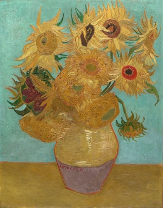 Picture of VASE WITH TWELVE SUNFLOWERS