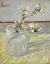 Picture of SPRIG OF FLOWERING ALMOND IN A GLASS