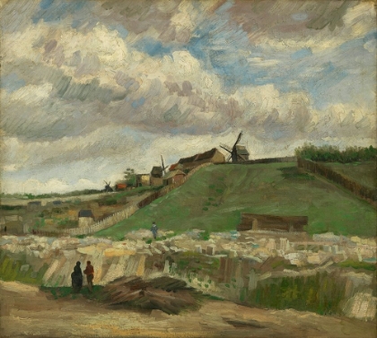 Picture of THE HILL OF MONTMARTRE WITH STONE QUARRY