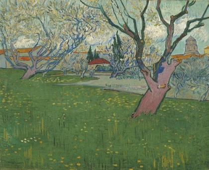 Picture of ORCHARDS IN BLOSSOM, VIEW OF ARLES