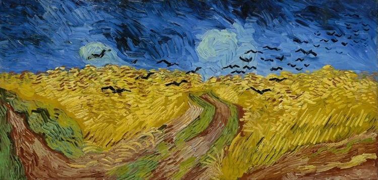 Picture of WHEAT FIELD WITH CROWS