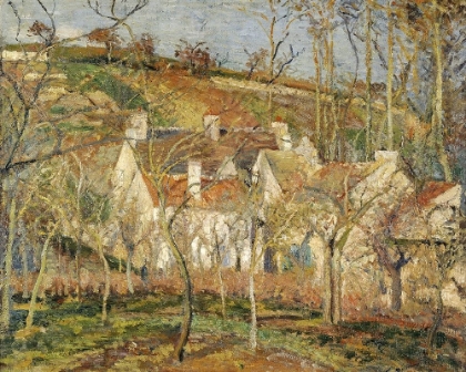 Picture of RED ROOFS, CORNER OF A VILLAGE, WINTER