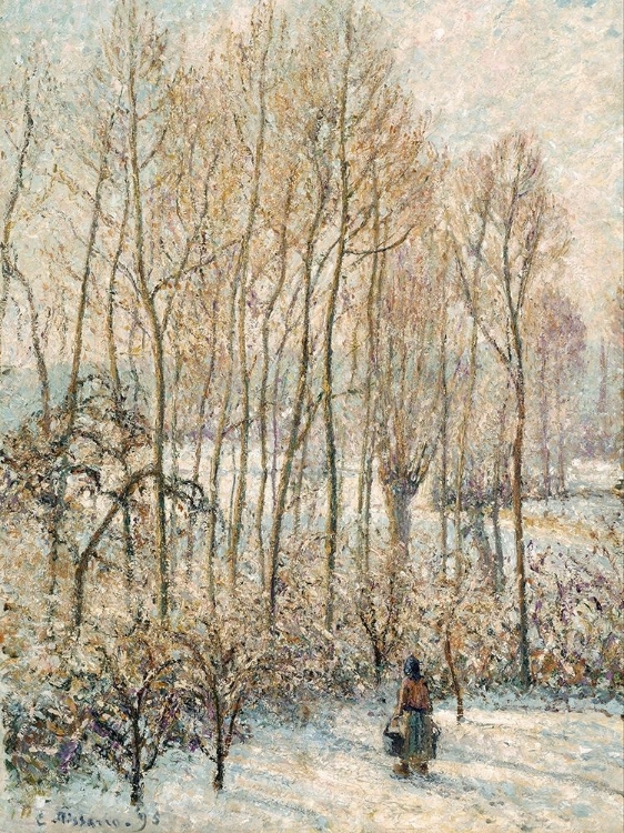 Picture of MORNING SUNLIGHT ON THE SNOW, ERAGNY-SUR-EPTE