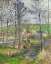 Picture of THE BANKS OF THE VIOSNE AT OSNY IN GREY WEATHER, WINTER