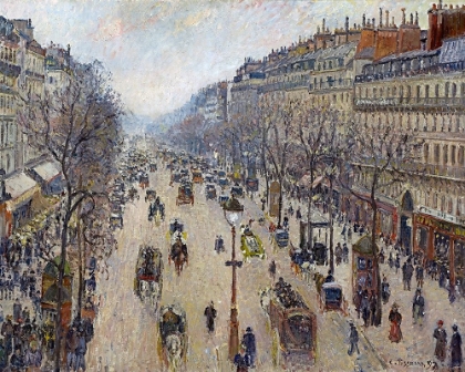 Picture of BOULEVARD MONTMARTRE, MORNING, CLOUDY WEATHER