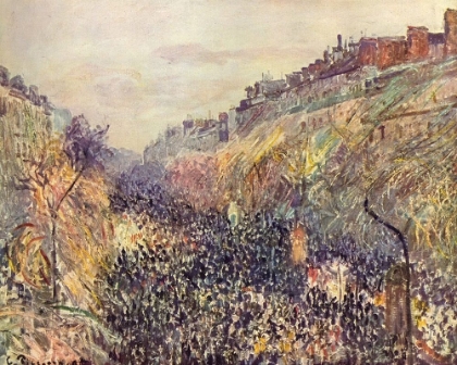 Picture of BOULEVARD MONTMARTRE, MARDI GRAS, AT SUNSET