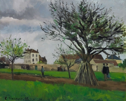 Picture of APPLE TREES AT PONTOISE, THE HOUSE OF PERE GALLIEN