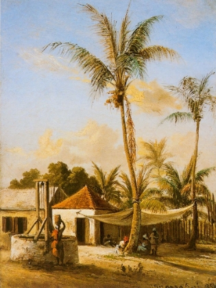 Picture of FIGURES RESTING BY A VILLAGE WELL