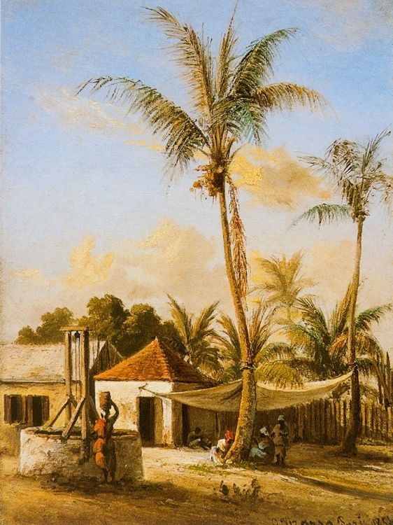 Picture of FIGURES RESTING BY A VILLAGE WELL