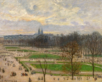 Picture of THE GARDEN OF THE TUILERIES ON A WINTER AFTERNOON