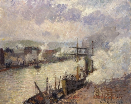 Picture of STEAMBOATS IN THE PORT OF ROUEN