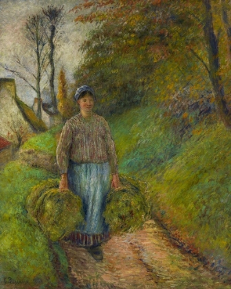 Picture of PEASANT WOMAN CARRYING TWO BUNDLES OF HAY