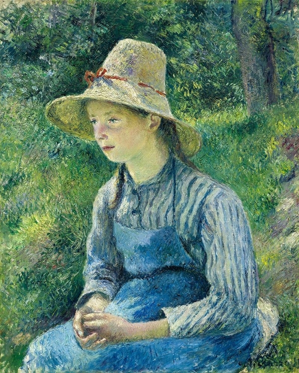 Picture of PEASANT GIRL WITH A STRAW HAT