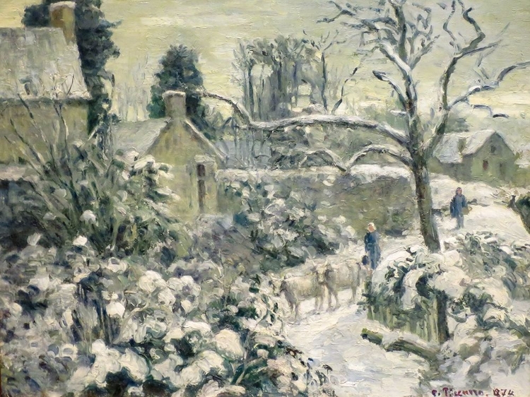 Picture of SNOWSCAPE WITH COWS AT MONTFOUCAULT