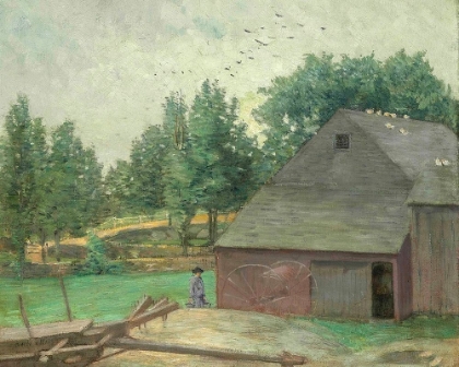 Picture of SUMMER IN CONNECTICUT. THE OLD BARN AT BRANCHVILLE
