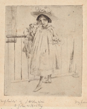 Picture of YOUNG GIRL WITH LARGE HAT