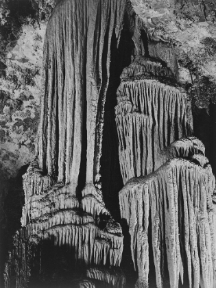 Picture of ROCK FORMATIONS IN THE KINGS CHAMBER. CARLSBAD CAVERNS NATIONAL PARK NEW MEXICO