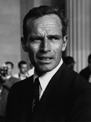 Picture of ACTOR CHARLTON HESTON AT THE CIVIL RIGHTS MARCH IN WASHINGTON-D.C 1963