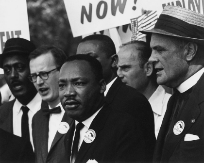 Picture of MARTIN LUTHER KING JR. DURING THE 1963 MARCH ON WASHINGTON
