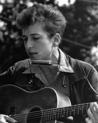 Picture of BOB DYLAN AT THE CIVIL RIGHTS MARCH IN WASHINGTON-D.C 1963