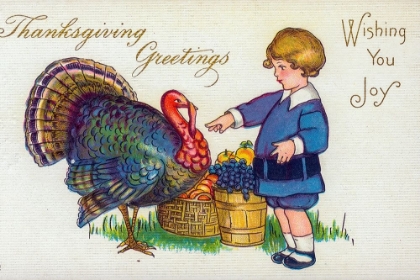 Picture of THANKSGIVING GREETINGS. WISHING YOU JOY