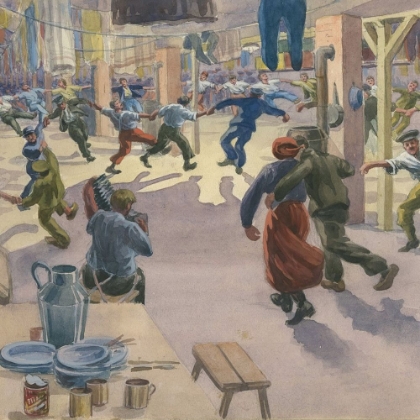Picture of CHRISTMAS EVE IN GEISSEN CAMP