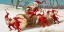 Picture of SANTA ELVES SLIDING ON A LOG