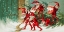 Picture of SANTA ELVES SWEEPING SNOW 