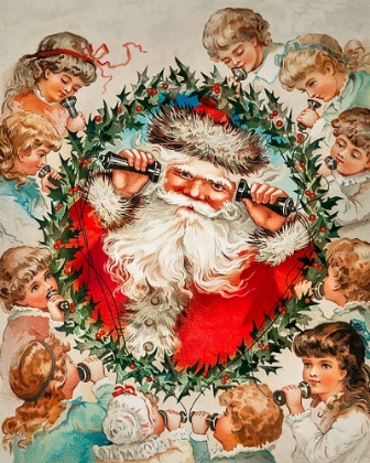 Picture of SANTA CLAUS ON STRING PHONES