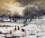 Picture of WINTER LANDSCAPES RABBITS