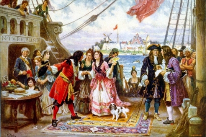 Picture of CAPTAIN KIDD IN NEW YORK HARBOR