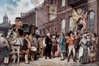 Picture of WASHINGTONS INAUGRATION AT PHILADELPHIA