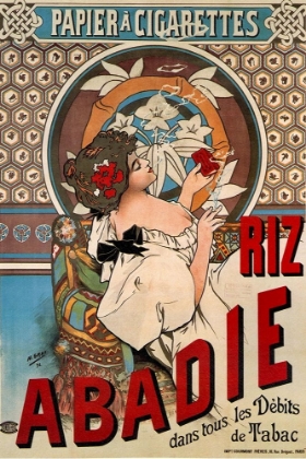 Picture of ADVERTISING POSTER RIZ ABADIE-CIGARETTE ROLLING PAPER