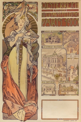 Picture of POSTER AUSTRIA AT THE WORLD EXHIBITION PARIS 1900