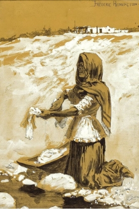Picture of MEXICAN WOMAN WASHING-1890