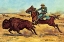 Picture of U.S. CAVALRY HUNTING BUFFALO