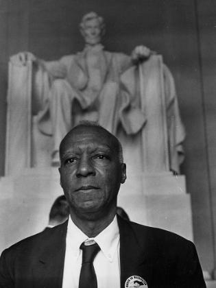 Picture of CIVIL RIGHTS MARCH ON WASHINGTON-D.C. A. PHILIP RANDOLPH-ORGANIZER OF THE DEMONSTRATION