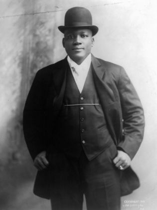 Picture of JACK JOHNSON THE FIRST AFRICAN AMERICAN WORLD HEAVYWEIGHT CHAMPION BOXER