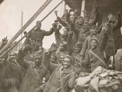Picture of WWI THE FAMOUS 369TH ARRIVE IN NEW YORK CITY