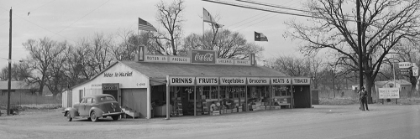 Picture of U.S. HIGHWAY 80-TEXAS-BETWEEN DALLAS AND FORT WORTH. ROADSIDE STAND-1942