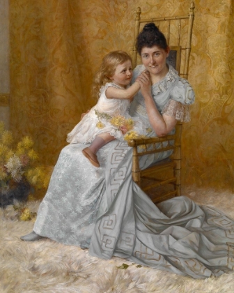 Picture of PORTRAIT OF MARTHA WYSOR MARSH AND SON JOHN EDWIN