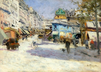 Picture of RUE LEPIC-THE CORNER OF RUE PUGET AND PLACE BLANCHE