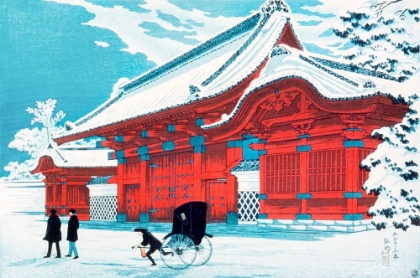 Picture of THE RED GATE OF HONGO IN SNOW