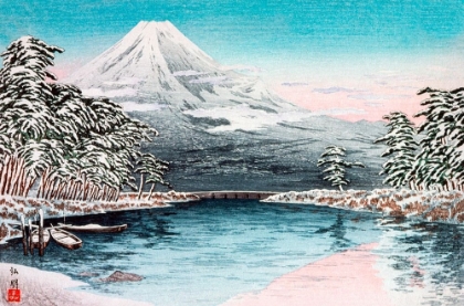 Picture of MT FUJI FROM TAGONOURA-SNOW SCENE