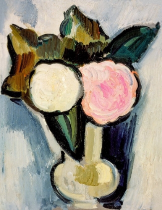 Picture of PINK AND WHITE FLOWERS IN A VASE