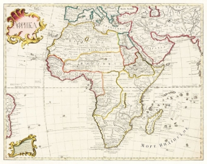 Picture of MAP OF AFRICA 1722