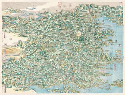 Picture of MAP OF CHINA BY KATSUSHIKA HOKUSAI