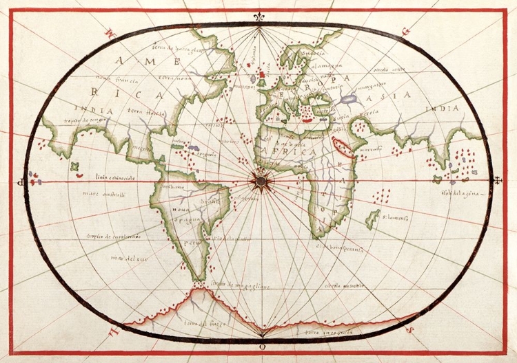 Picture of PORTOLAN ATLAS OF THE MEDITERRANEAN SEA-WESTERN EUROPE-AND THE NORTHWEST COAST OF AFRICA 1590