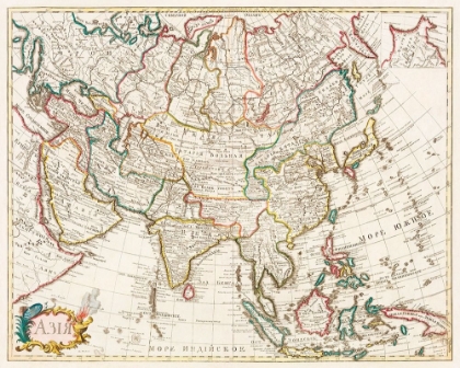 Picture of MAP OF ASIA 1723