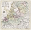 Picture of MAP OF THE NETHERLANDS WITH THE MARCHING ROUTES OF THE FRENCH ARMY 1792
